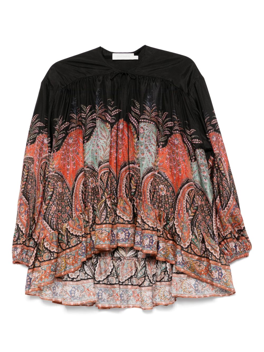 Zimmermann Zimmermann Rhiannon Ruffle Blouse with Puff Sleeves