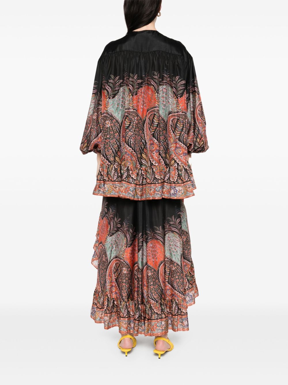 Zimmermann Zimmermann Rhiannon Ruffle Blouse with Puff Sleeves