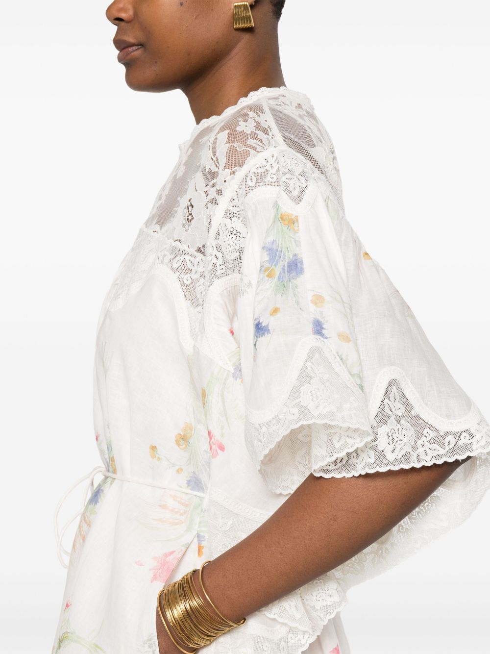 Zimmermann Zimmermann Lace-trimmed dress