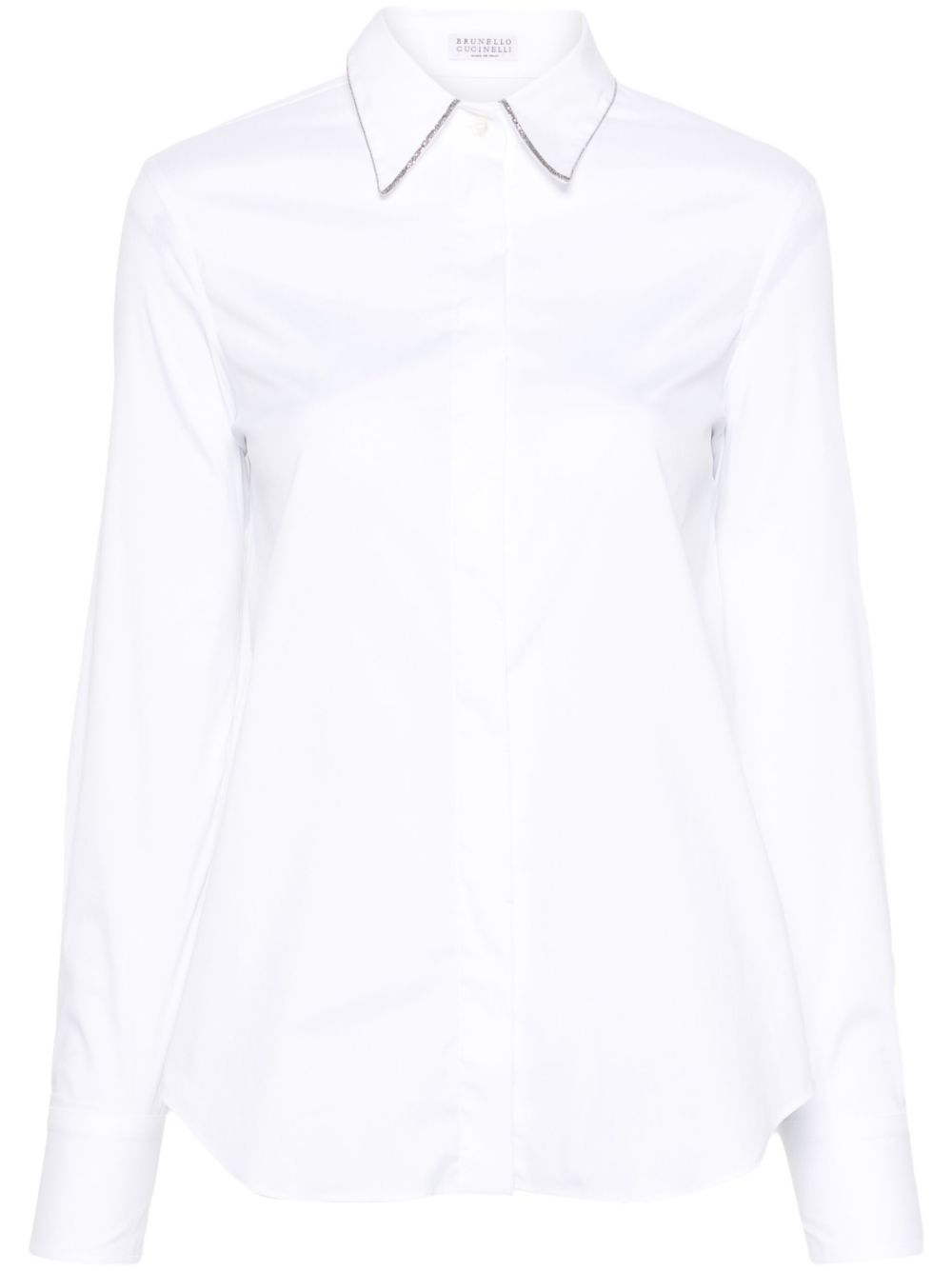 Brunello Cucinelli Brunello Cucinelli Monili-chain poplin shirt
