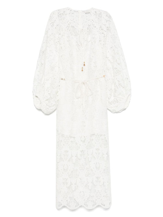 Zimmermann Zimmermann Coco lace midi dress - ivory
