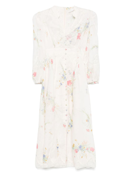 Zimmermann Zimmermann Lucky low-cut lace midi dress