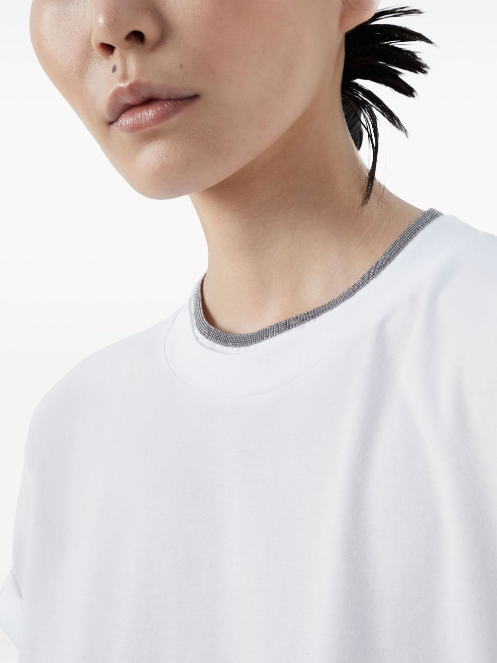 Brunello Cucinelli Brunello Cucinelli Contrast-trim T-shirt