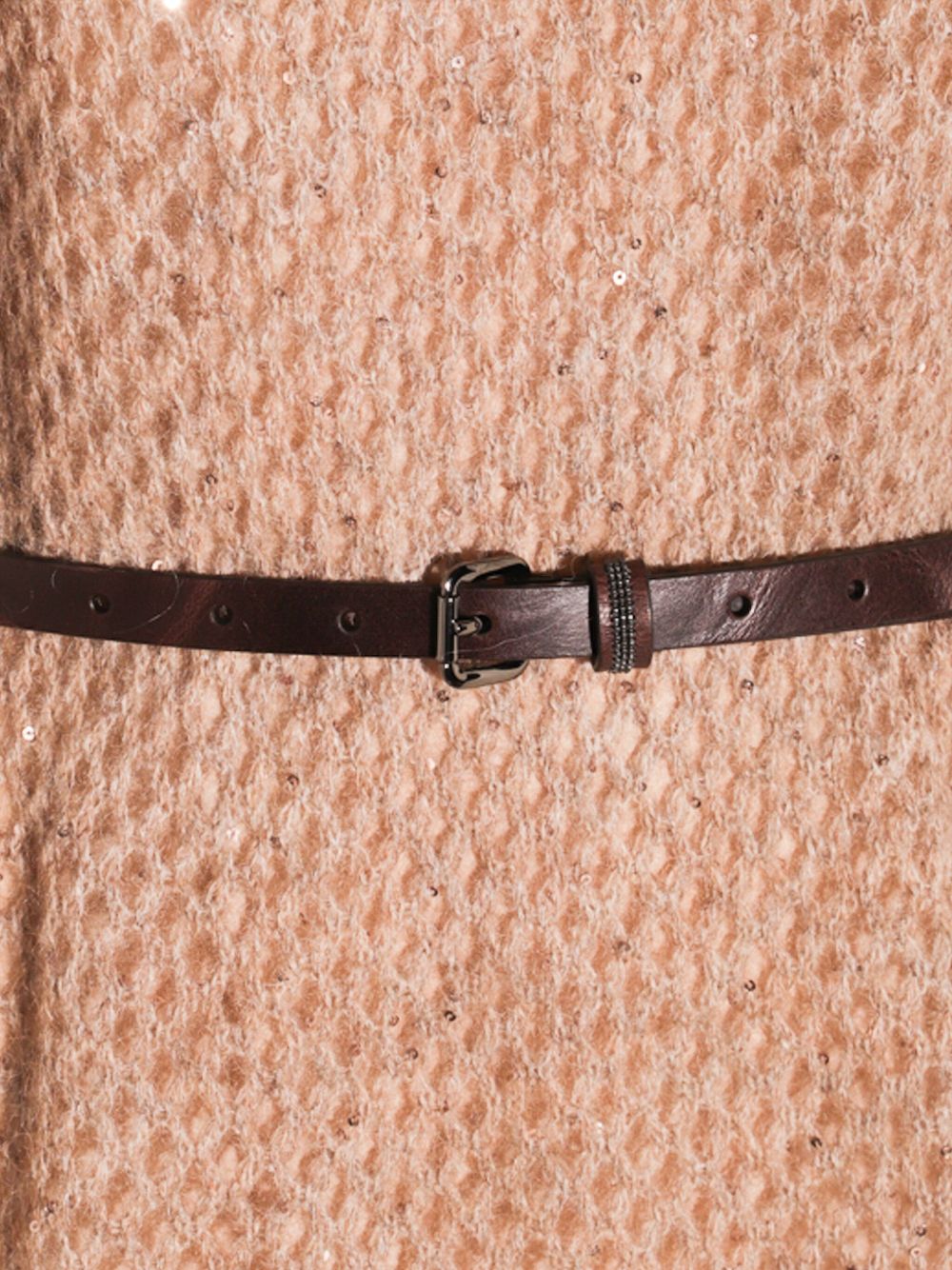 Brunello Cucinelli Brunello Cucinelli Natural Dazzling Dress