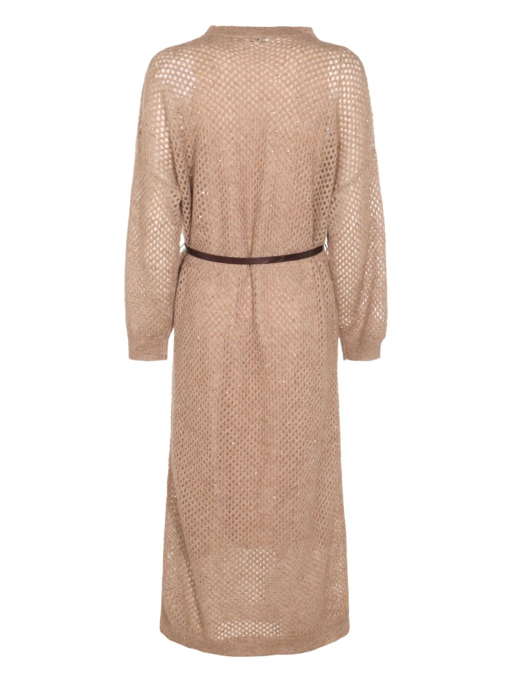 Brunello Cucinelli Brunello Cucinelli Natural Dazzling Dress