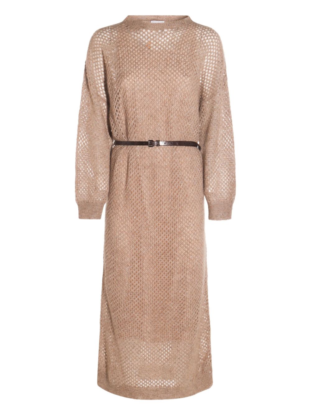 Brunello Cucinelli Brunello Cucinelli Natural Dazzling Dress
