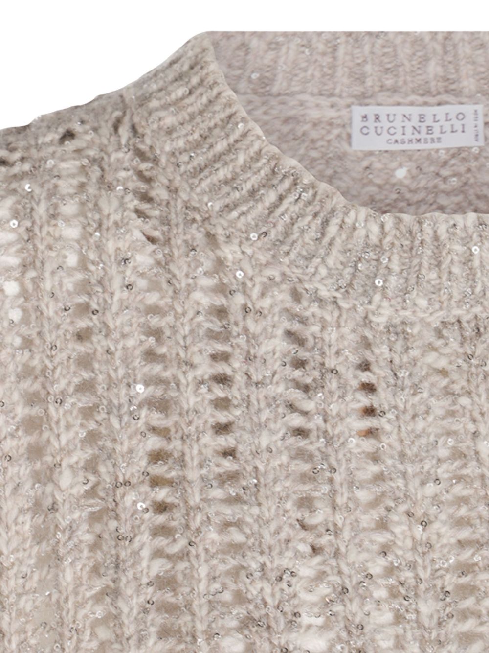 Brunello Cucinelli Brunello Cucinelli Natural Knitted Crewneck Vest