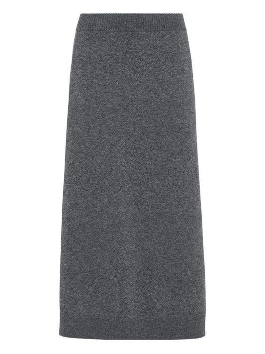 Brunello Cucinelli Brunello Cucinelli Midi skirt in double cashmere knit