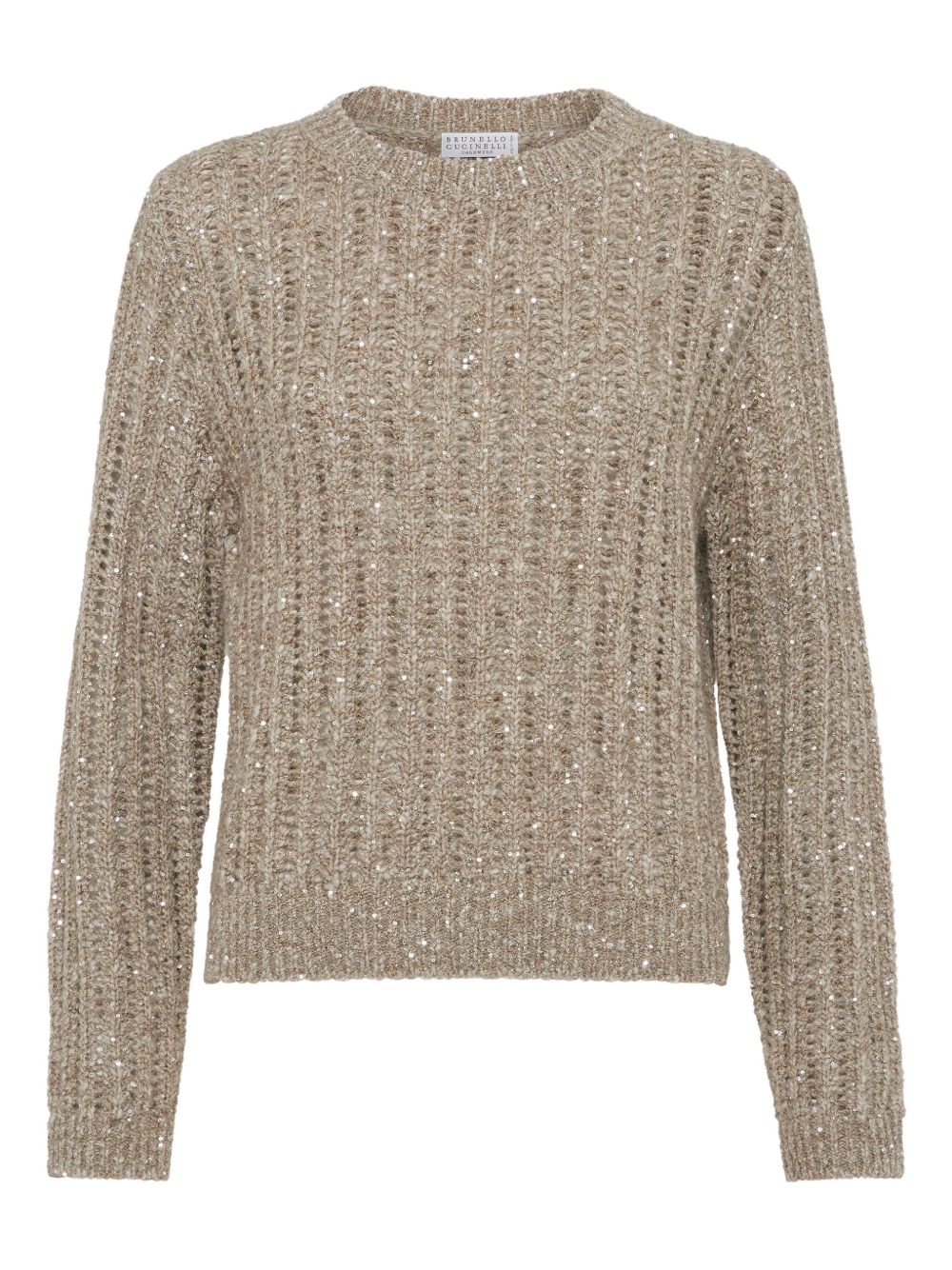Brunello Cucinelli Brunello Cucinelli Dazzling Rib sweater in Soft wool, cashmere and mohair