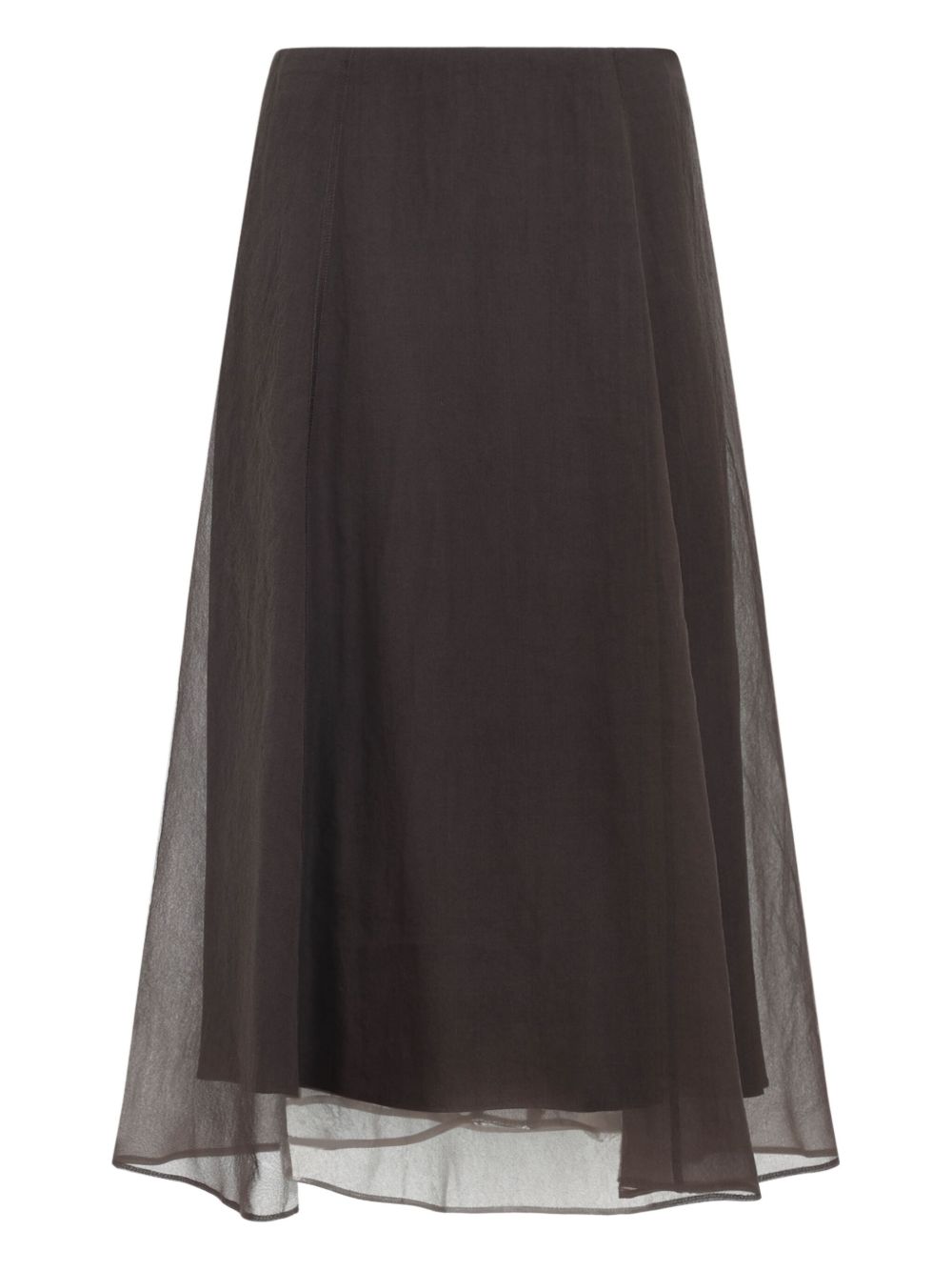 Brunello Cucinelli Brunello Cucinelli Sheer A-line skirt
