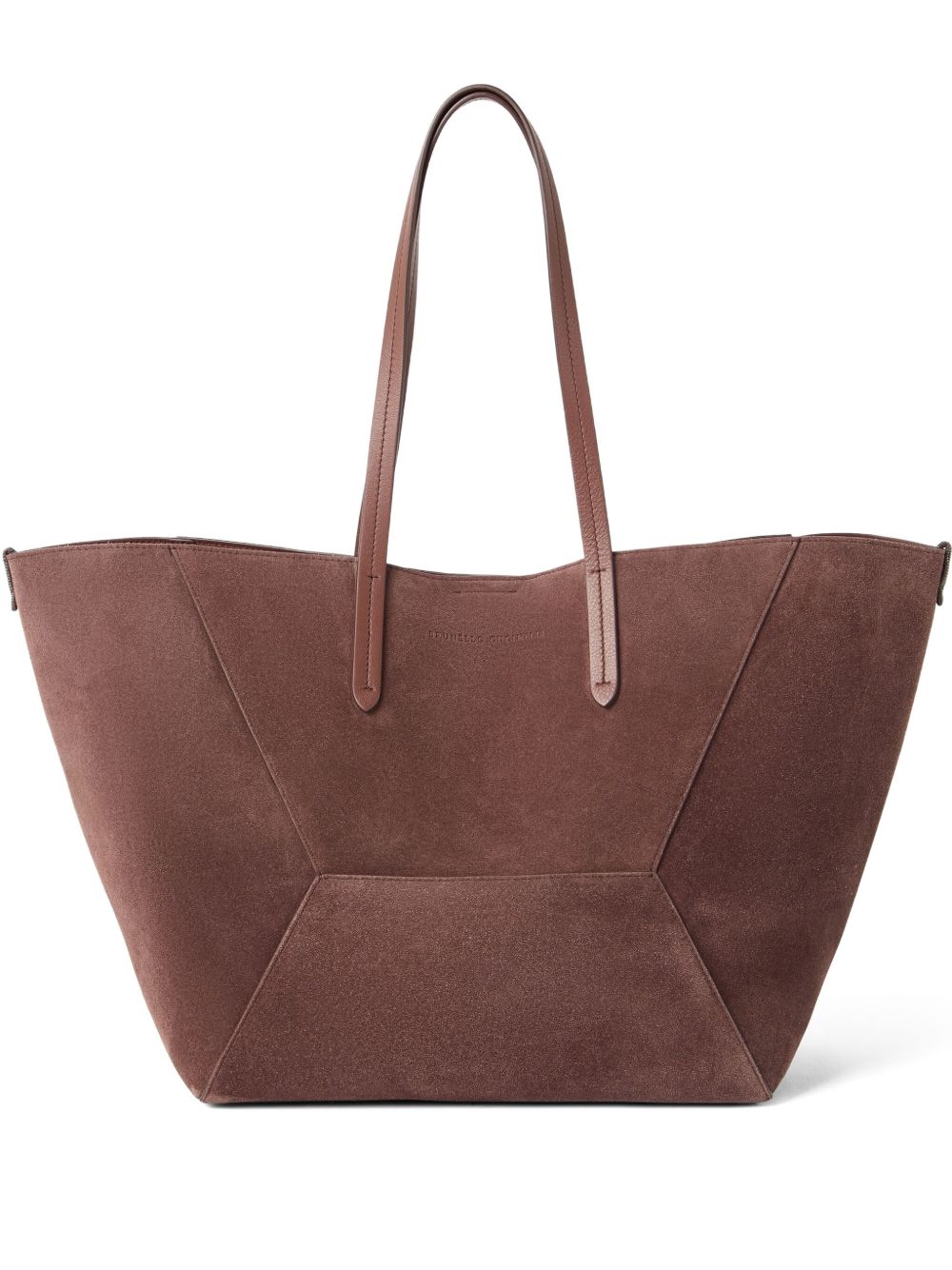 Brunello Cucinelli Brunello Cucinelli BC Duo bag in suede with monili