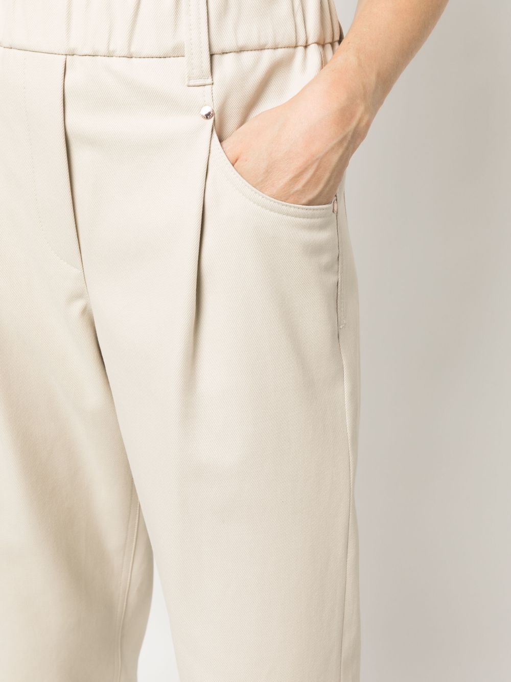 Brunello Cucinelli Brunello Cucinelli Elasticated straight-leg trousers