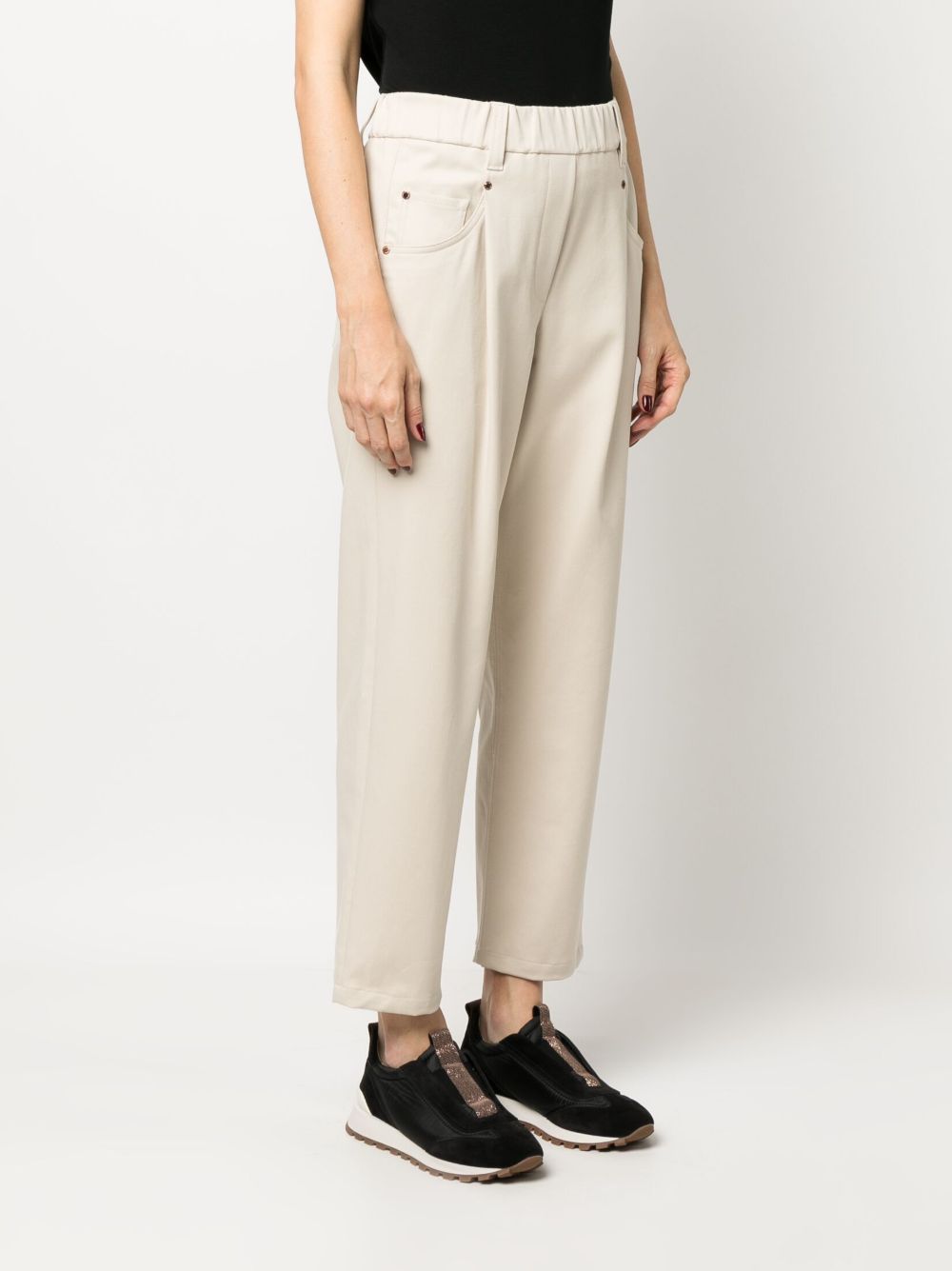 Brunello Cucinelli Brunello Cucinelli Elasticated straight-leg trousers