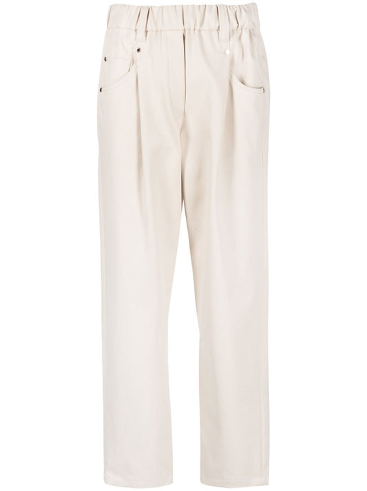 Brunello Cucinelli Brunello Cucinelli Elasticated straight-leg trousers