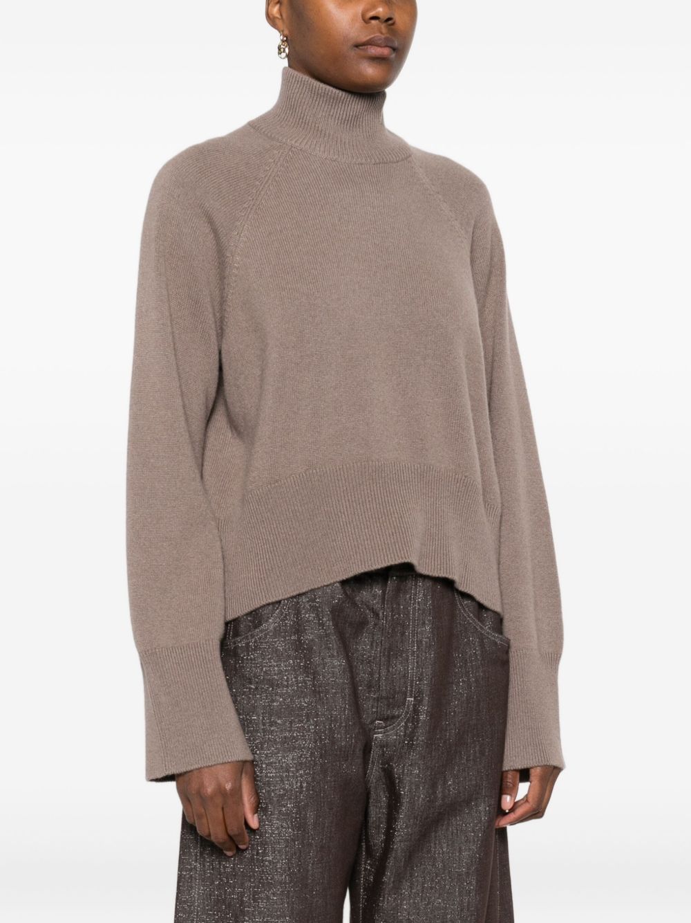 Brunello Cucinelli Brunello Cucinelli High-neck cropped sweater