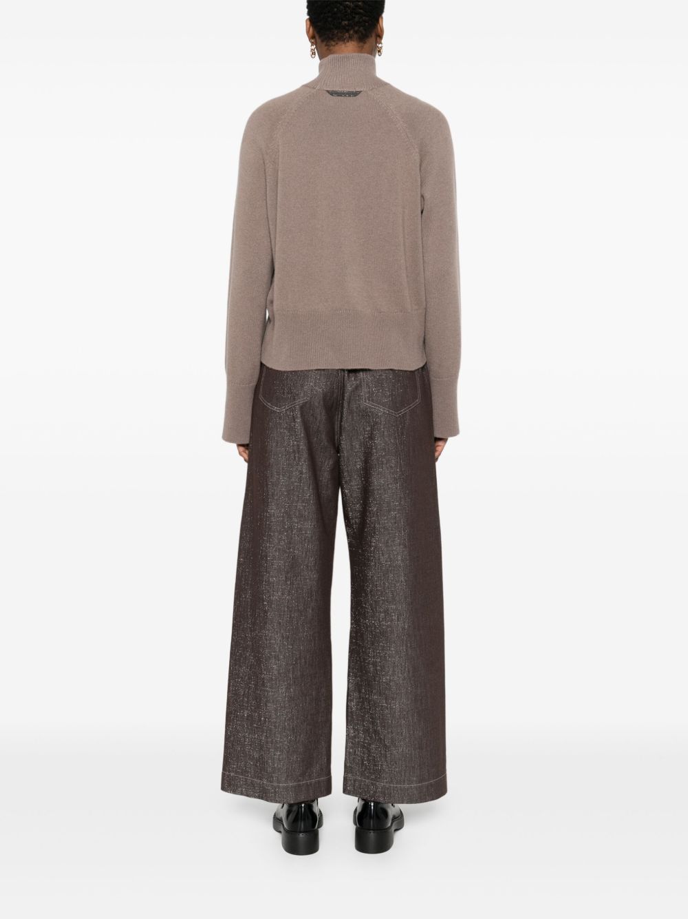 Brunello Cucinelli Brunello Cucinelli High-neck cropped sweater