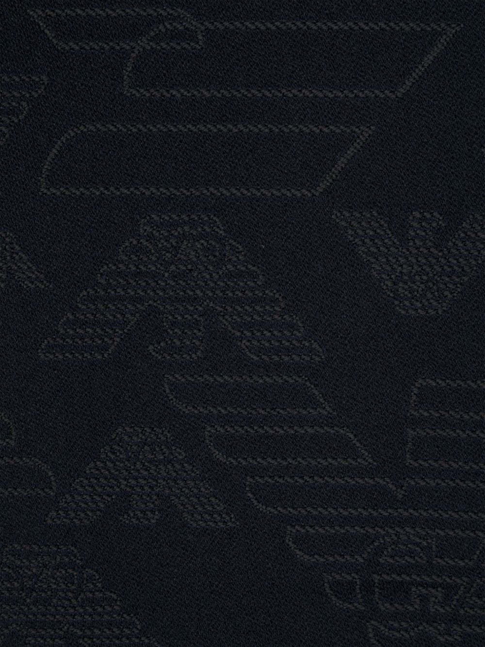 Emporio Armani Emporio Armani Allover logo wool scarf