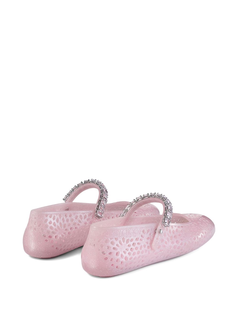 Jimmy Choo Jimmy Choo The Jelly Ballerina Flats with Crystal Embellishment
