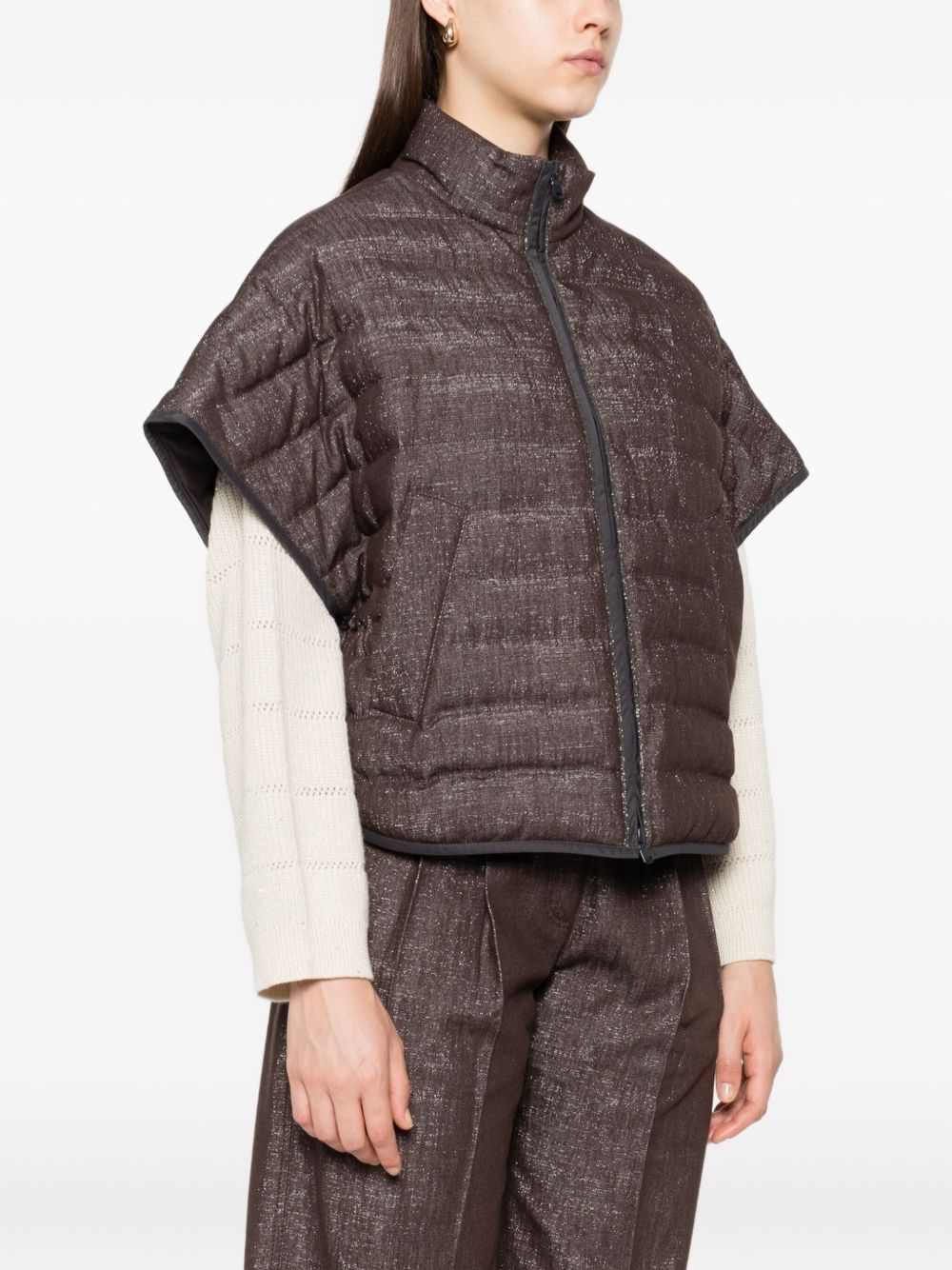 Brunello Cucinelli Brunello Cucinelli Quilted zip-front jacket