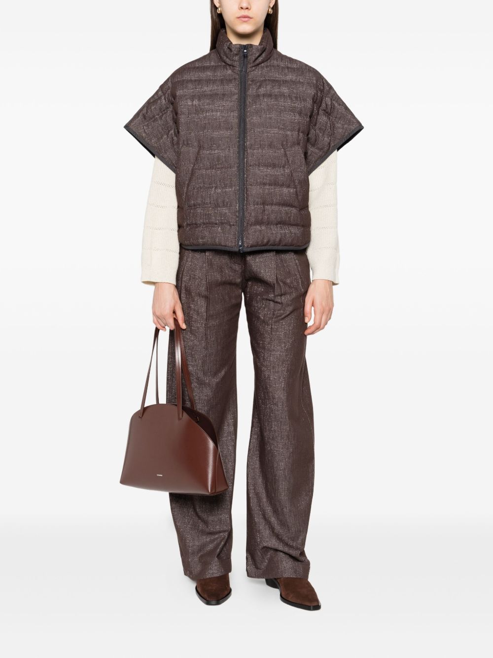 Brunello Cucinelli Brunello Cucinelli Quilted zip-front jacket