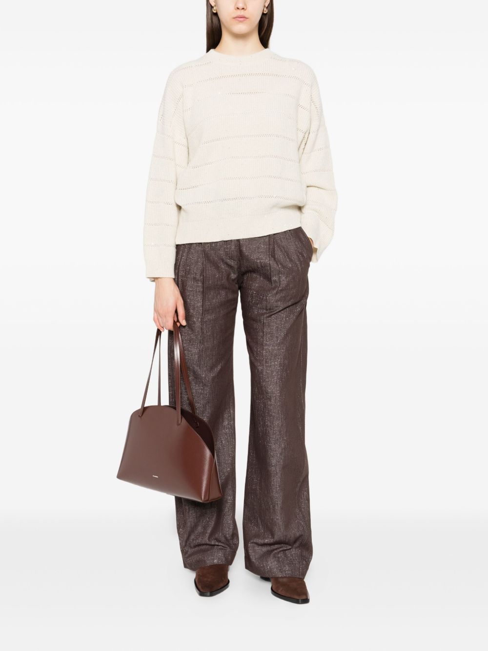 Brunello Cucinelli Brunello Cucinelli Open-knit sweater