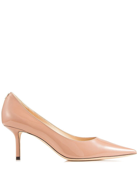Jimmy Choo Jimmy Choo Love 65 Ballet-Patent-Leather Pumps with JC Emblem