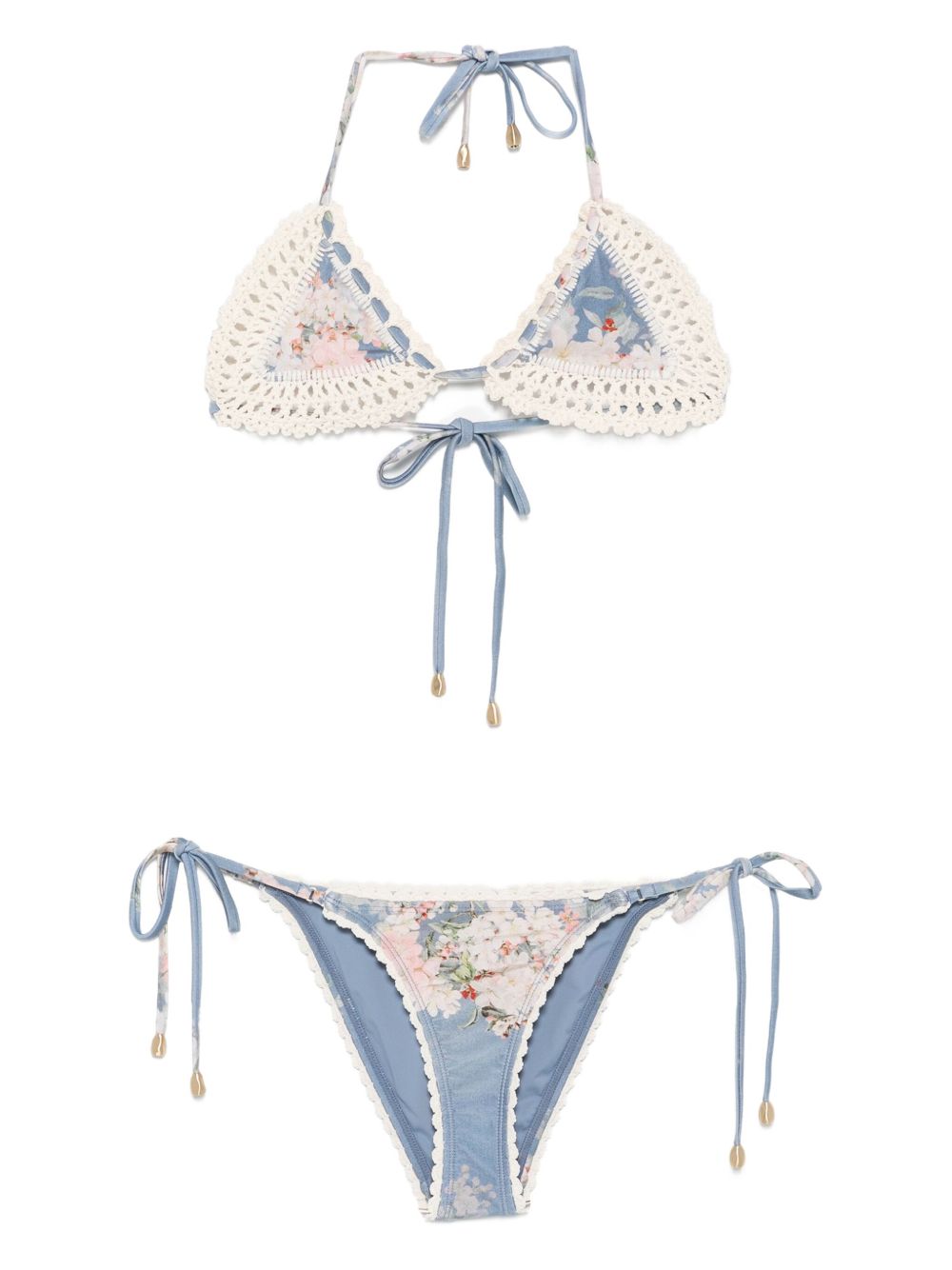 Zimmermann Zimmermann Floral print bikini set
