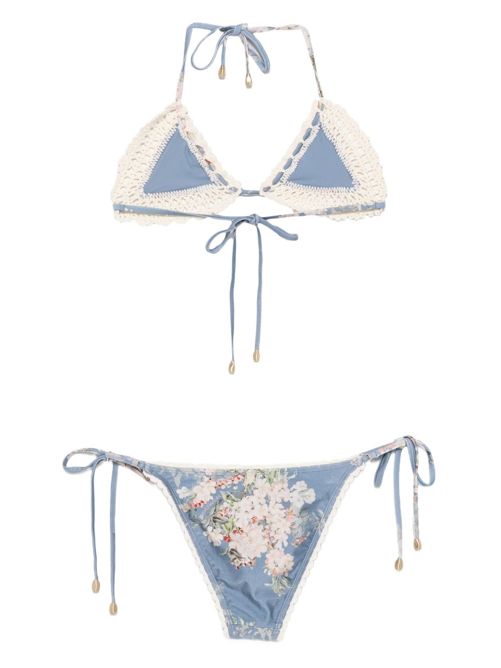 Zimmermann Zimmermann Floral print bikini set