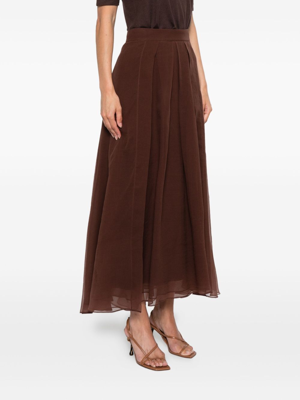 Brunello Cucinelli Brunello Cucinelli Silk maxi skirt