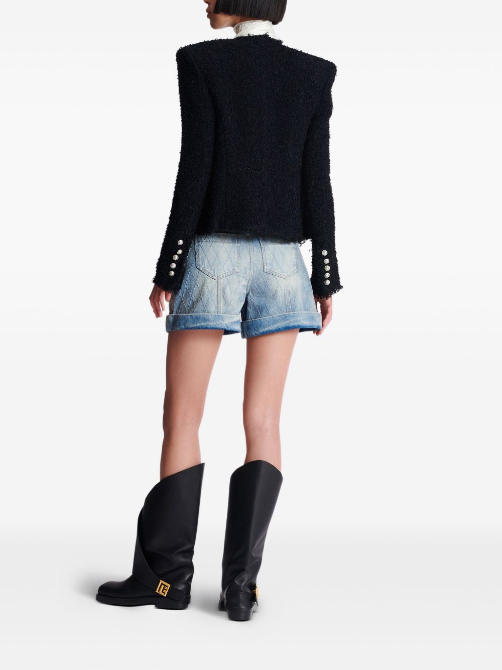 Balmain Balmain Edge-to-edge tweed jacket