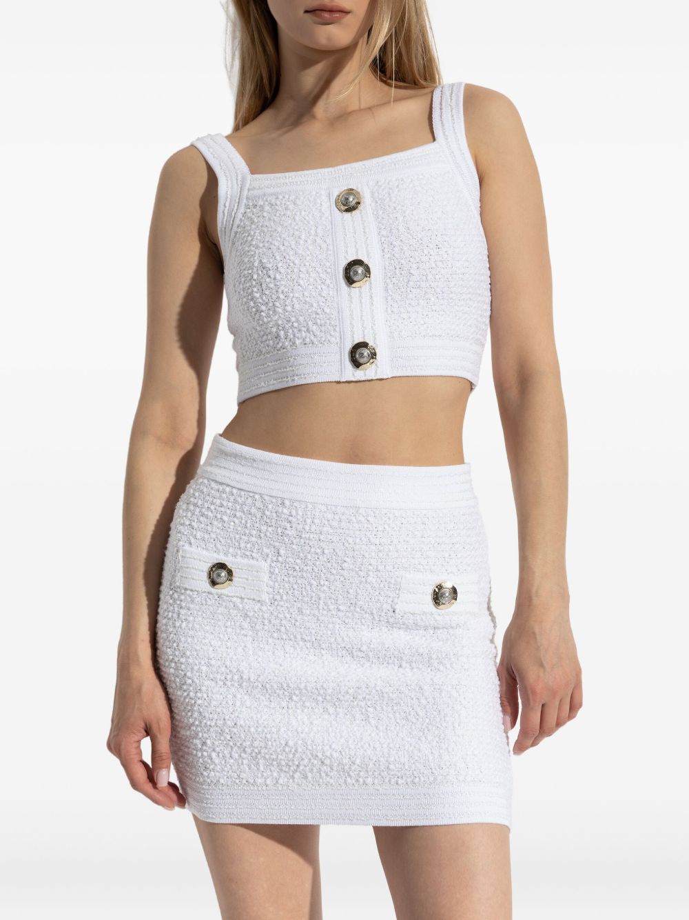 Balmain Balmain Tweed Crop Top