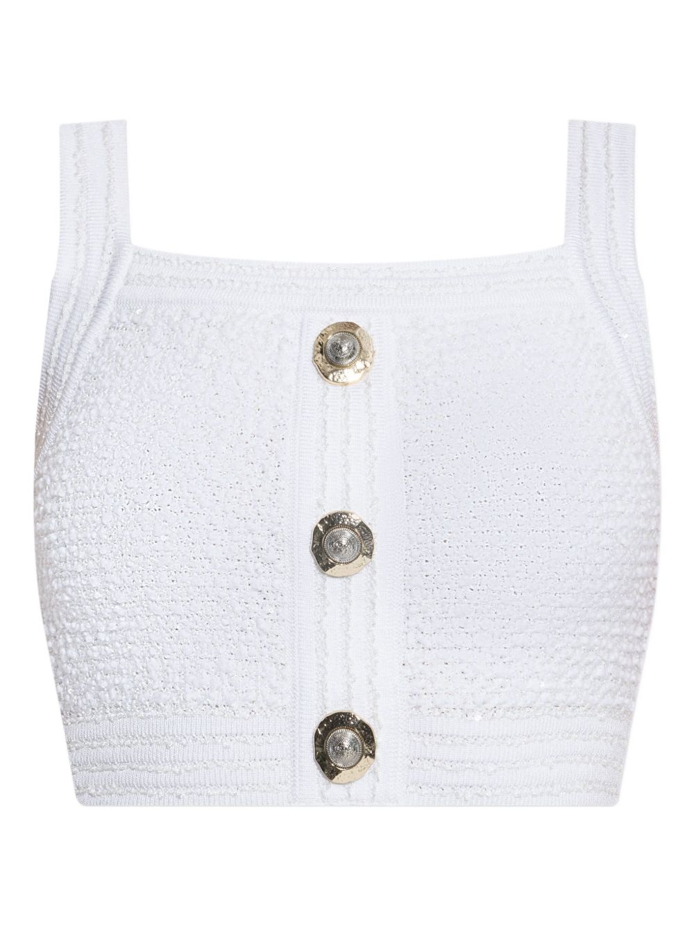 Balmain Balmain Tweed Crop Top