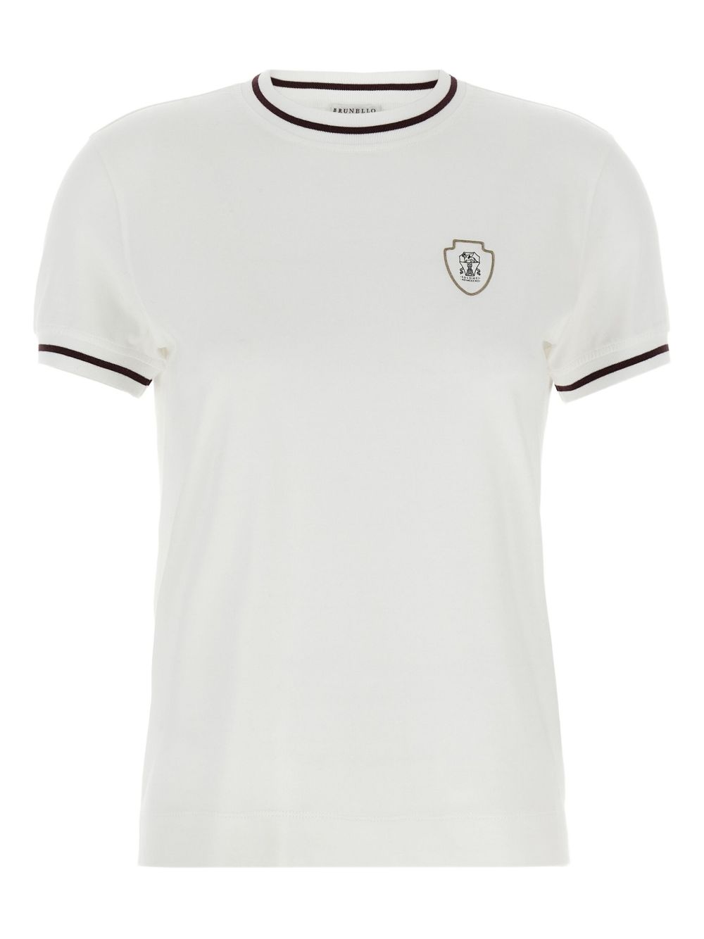 Brunello Cucinelli Brunello Cucinelli Embroidered-detail cotton t-shirt