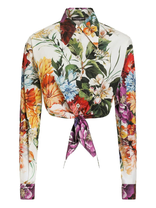 Dolce & Gabbana Dolce & Gabbana Floral print poplin shirt