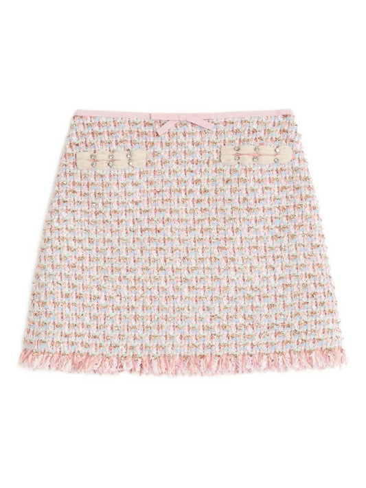 Valentino Valentino Ribbon Tweed Skirt