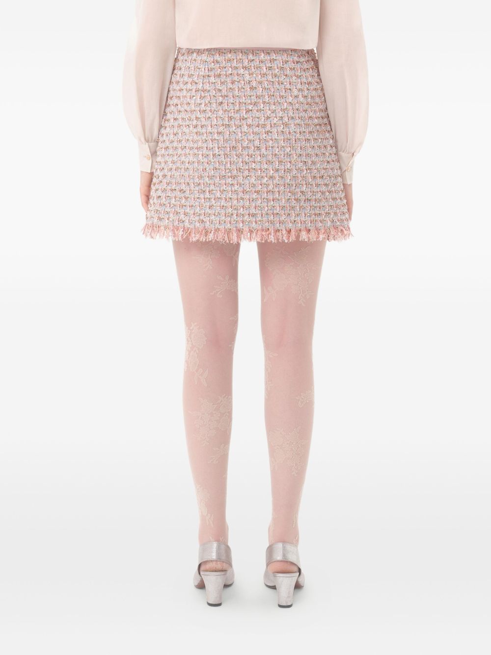 Valentino Valentino Ribbon Tweed Skirt