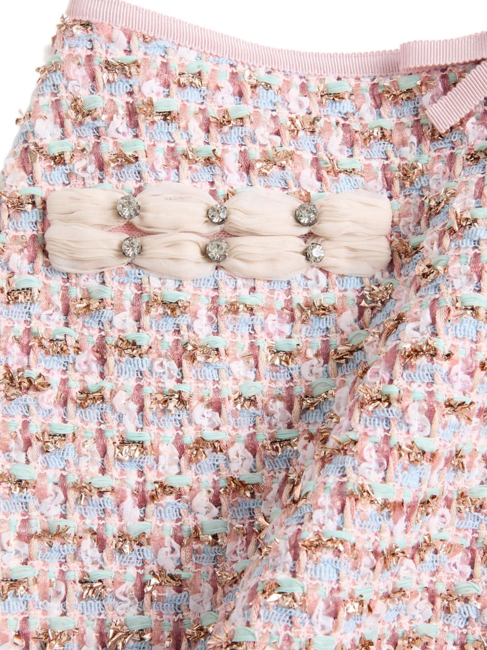 Valentino Valentino Ribbon Tweed Skirt