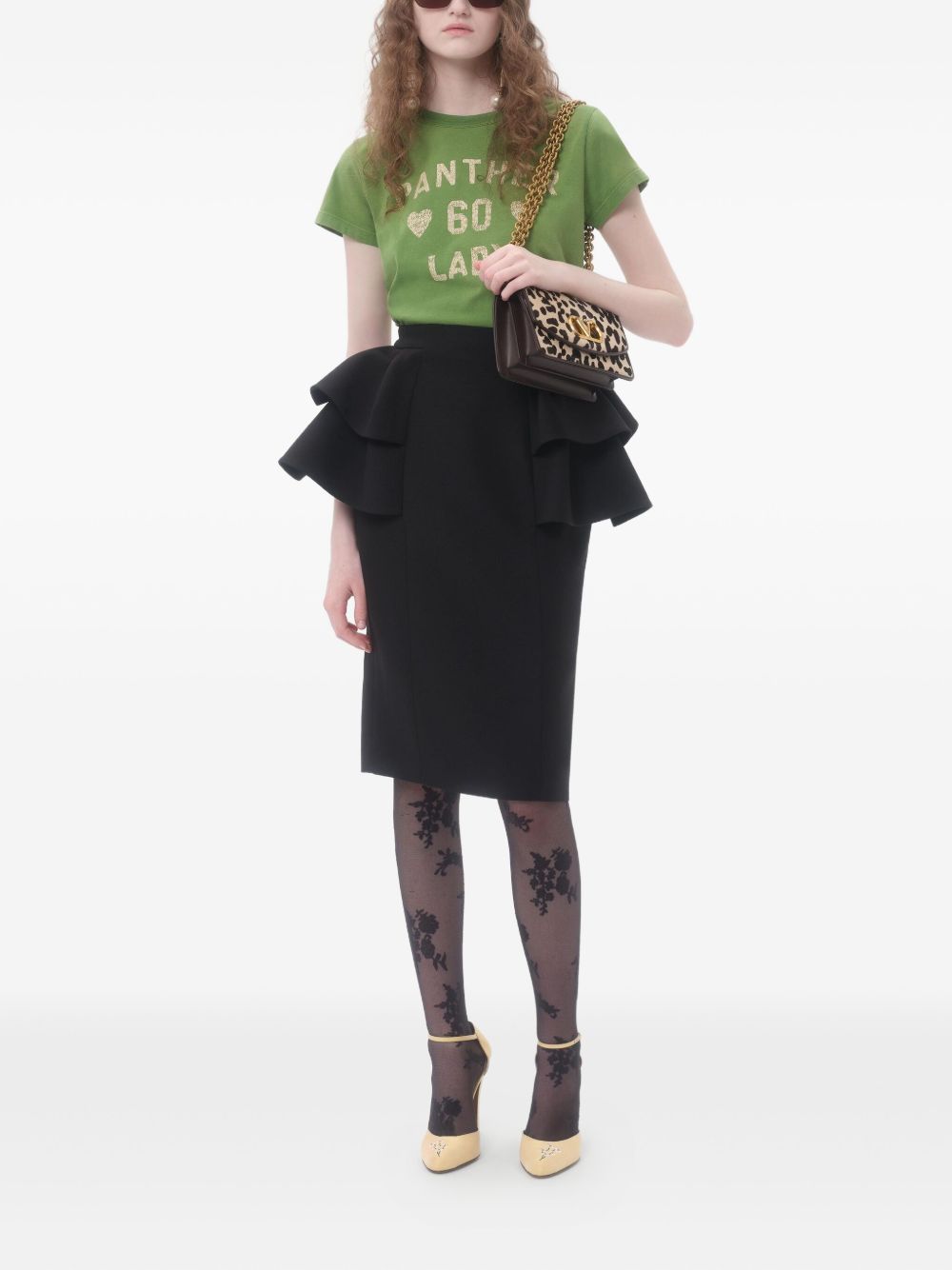 Valentino Valentino Crepe Couture midi skirt