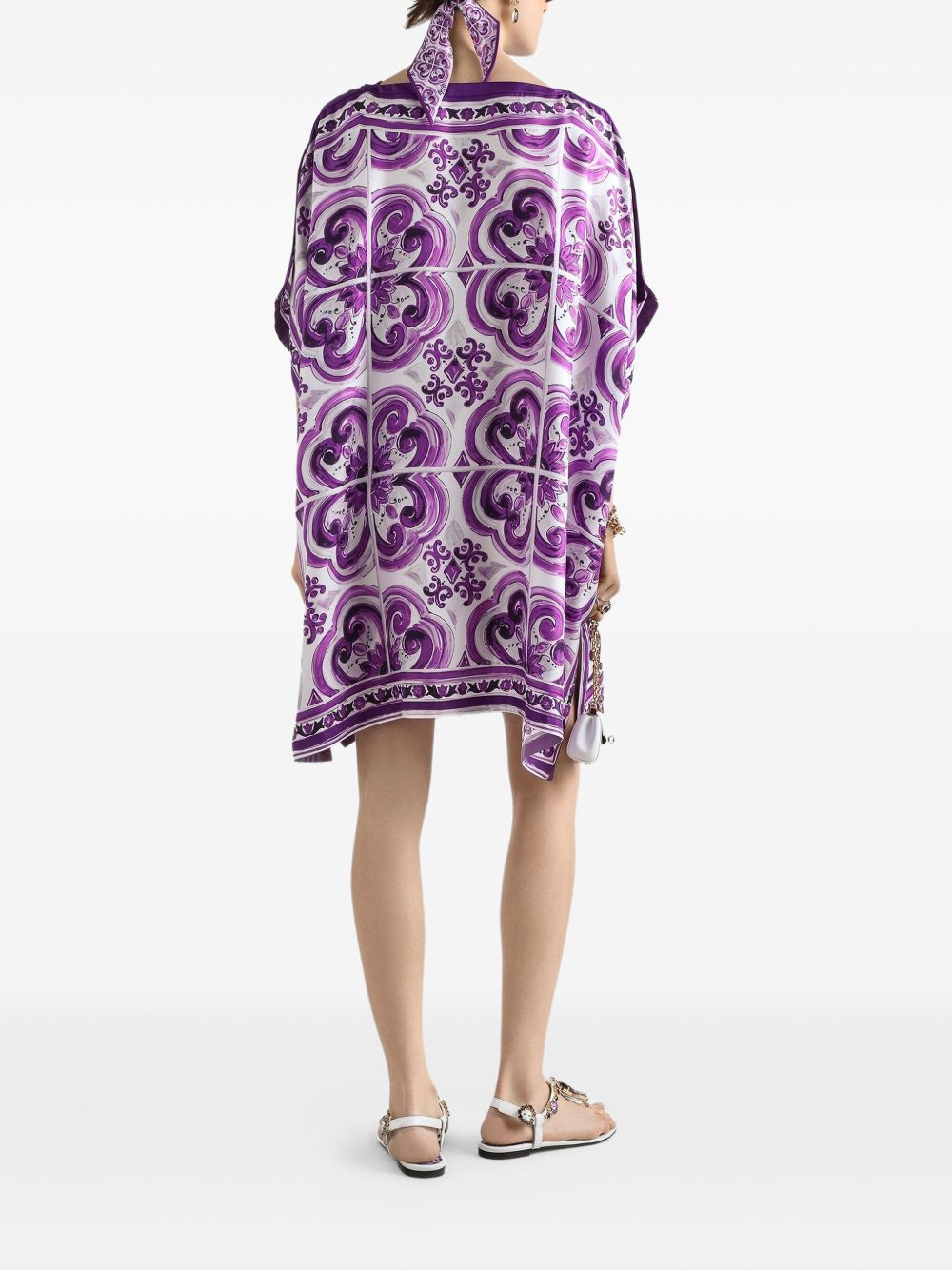 Dolce & Gabbana Dolce & Gabbana Majolica print twill kaftan