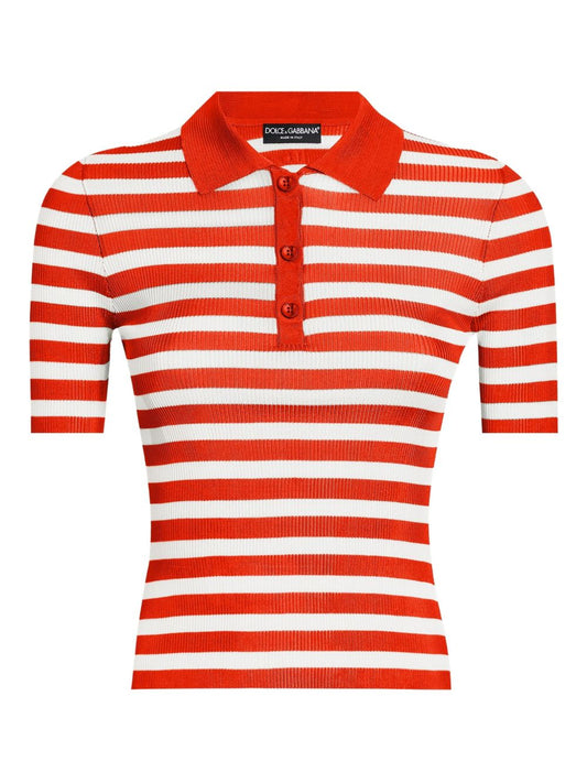 Dolce & Gabbana Dolce & Gabbana Striped Polo Top