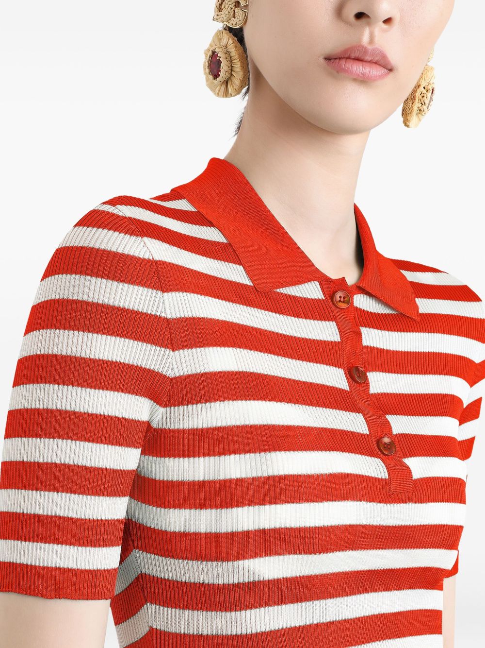 Dolce & Gabbana Dolce & Gabbana Striped Polo Top