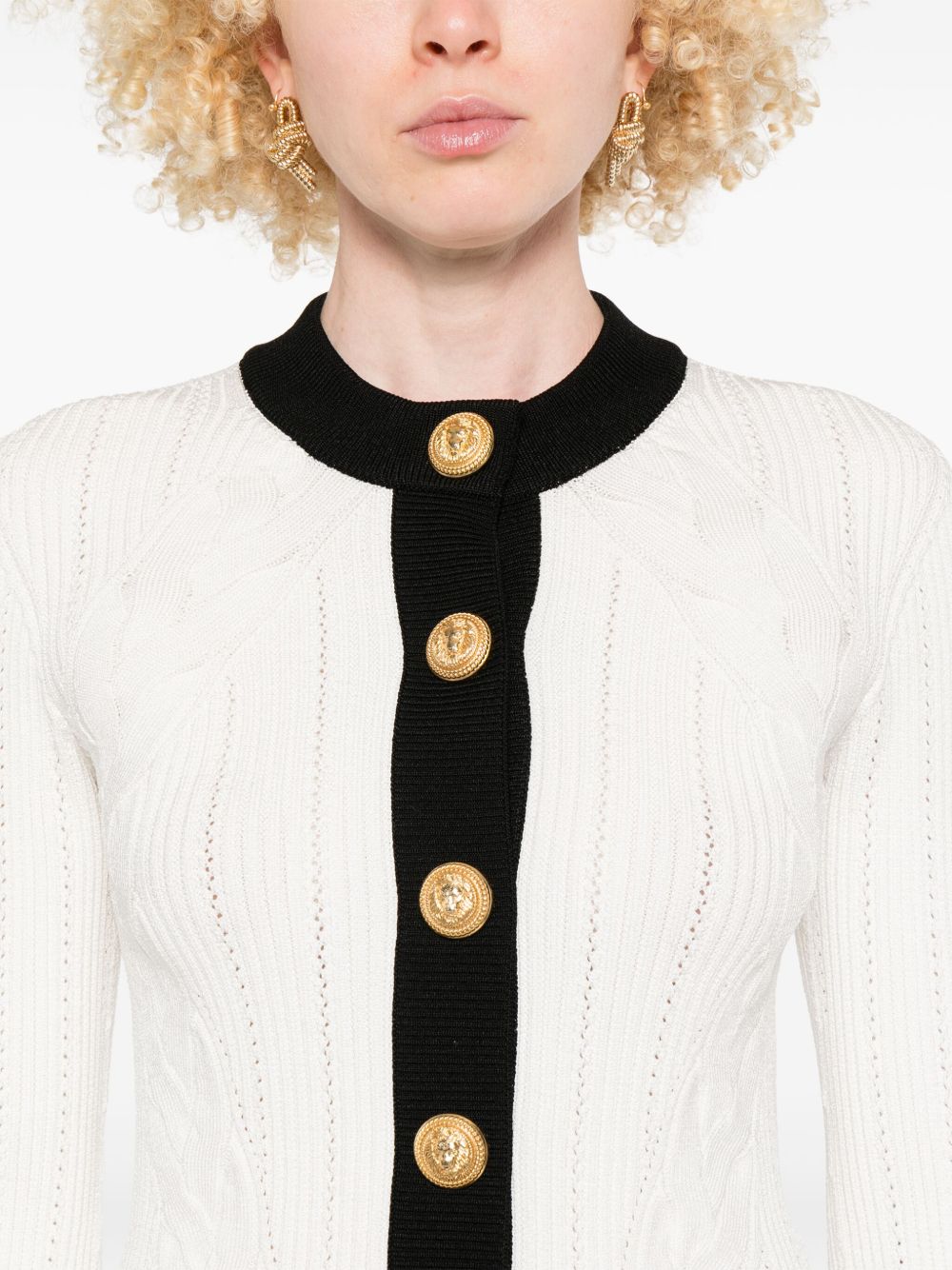 Balmain Balmain Two-tone cardigan