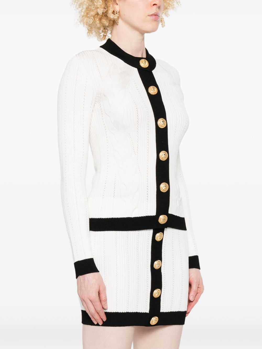 Balmain Balmain Two-tone cardigan