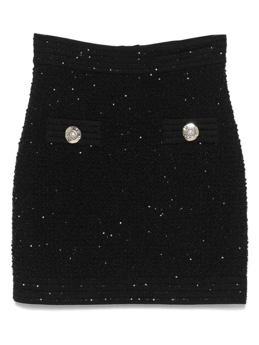 Balmain Balmain Tweed Mini Skirt