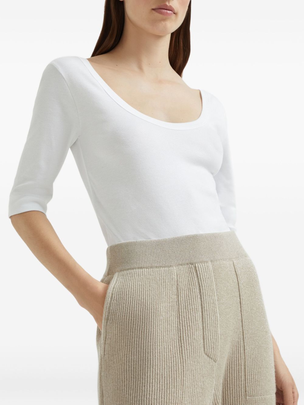 Brunello Cucinelli Brunello Cucinelli Ribbed-knitted joggers