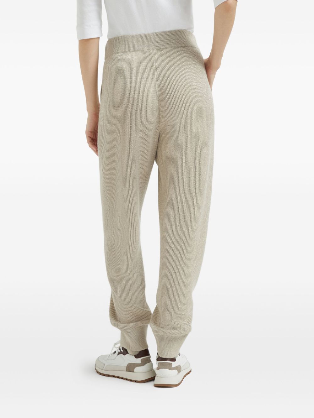 Brunello Cucinelli Brunello Cucinelli Ribbed-knitted joggers