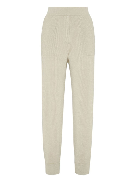 Brunello Cucinelli Brunello Cucinelli Ribbed-knitted joggers