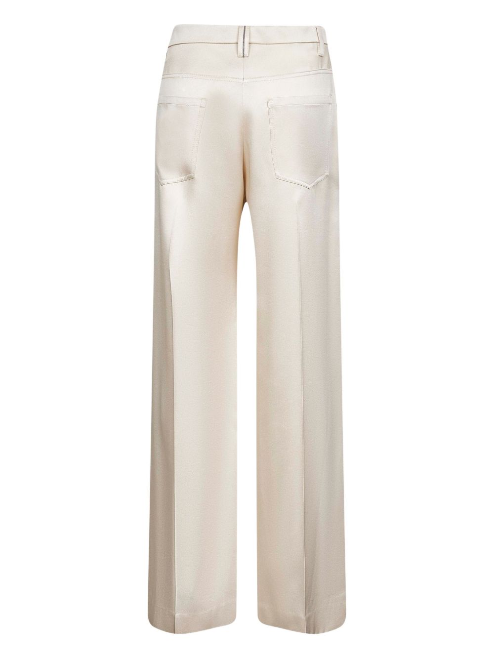 Brunello Cucinelli Brunello Cucinelli Pressed-crease satin trousers