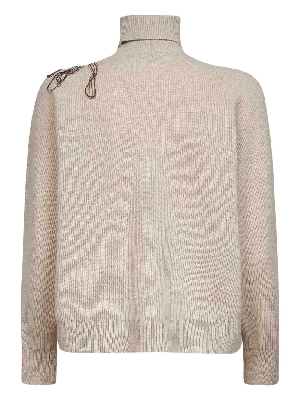 Brunello Cucinelli Brunello Cucinelli Roll-neck embroidered sweater