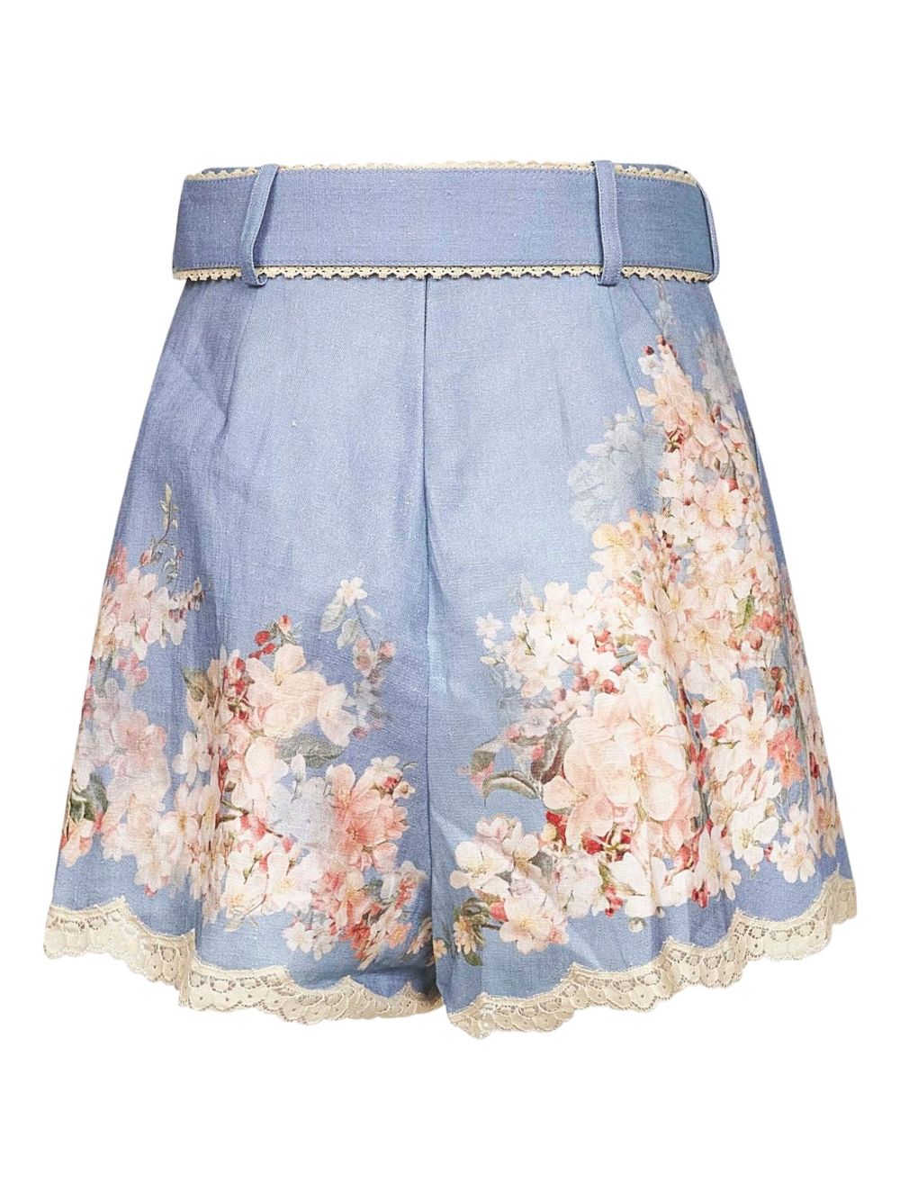 Zimmermann Zimmermann Floral-print belted shorts